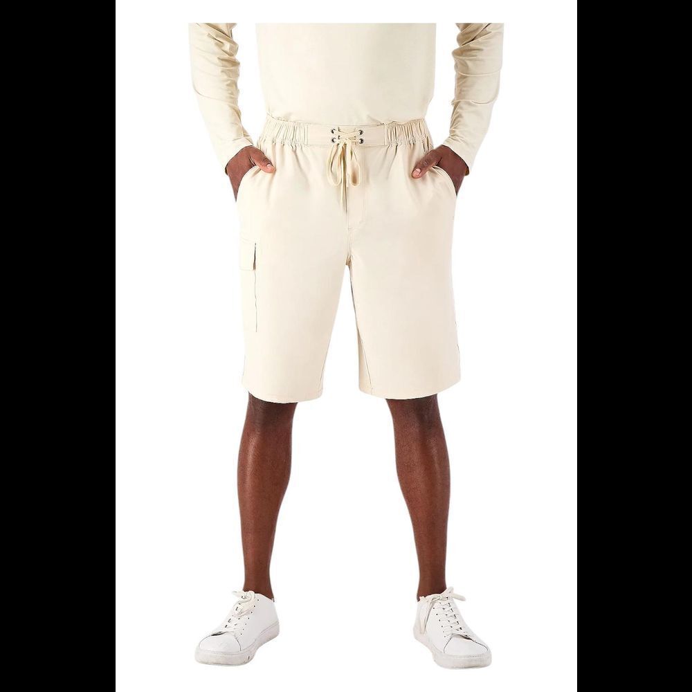 Zuda Men's Swim Utility Short with Cargo Pocket Sand - Regular